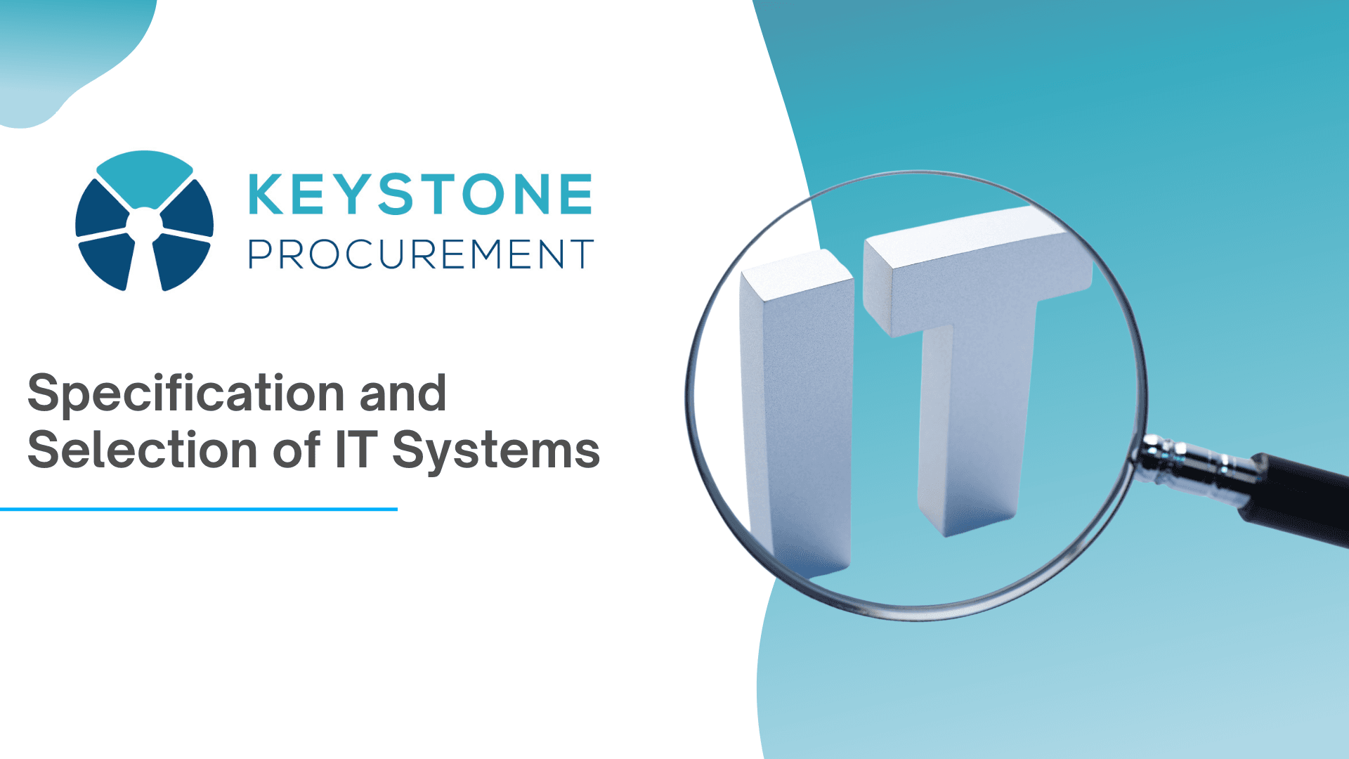 Specification And Selection Of It Systems