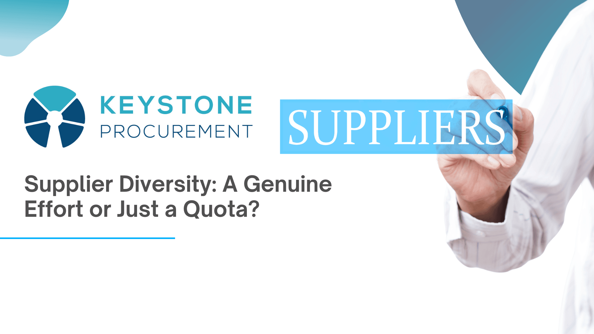 Supplier Diversity A Genuine Effort Or Just A Quota