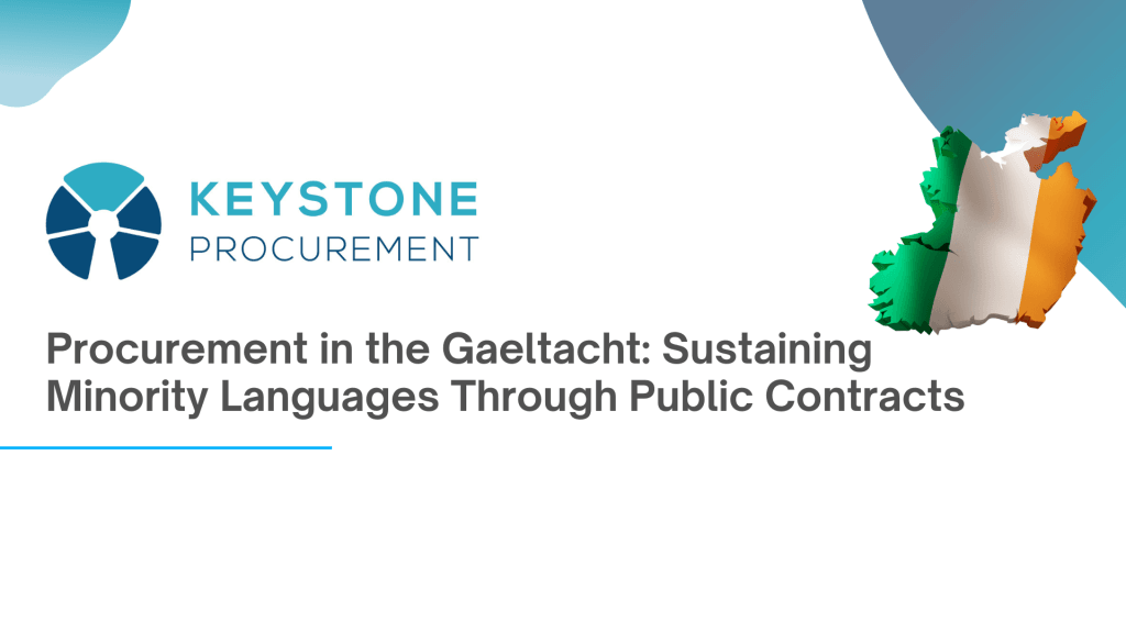 Procurement In The Gaeltacht Sustaining Minority Languages Through Public Contracts